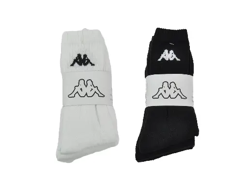 [303WIGO-901/902] Kappa Logo Trisper Tennis Sock 3P ASS 1